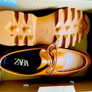 Never worn Zara loafers. Size 11.